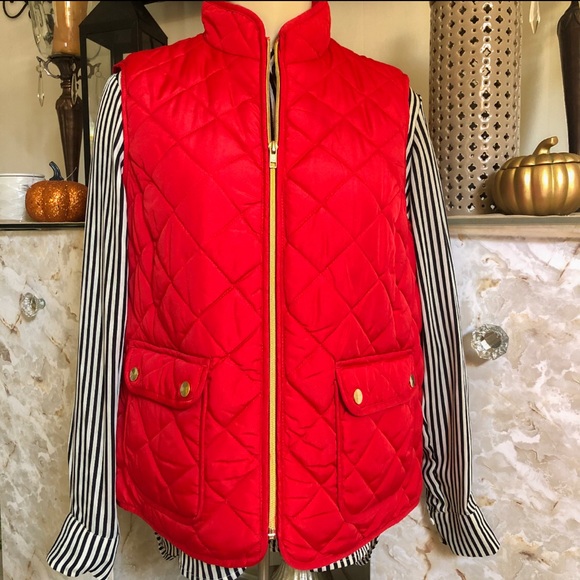 St. John's Bay Jackets & Blazers - Red Quilted Vest